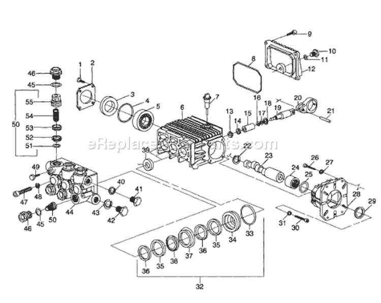 Page V Diagram and Parts List for A2701  Briggs and Stratton Pressure Washer